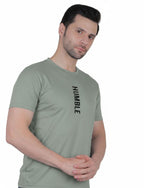 Men's Athletic Vertical "HUMBLE" T-Shirt SAGE GREEN