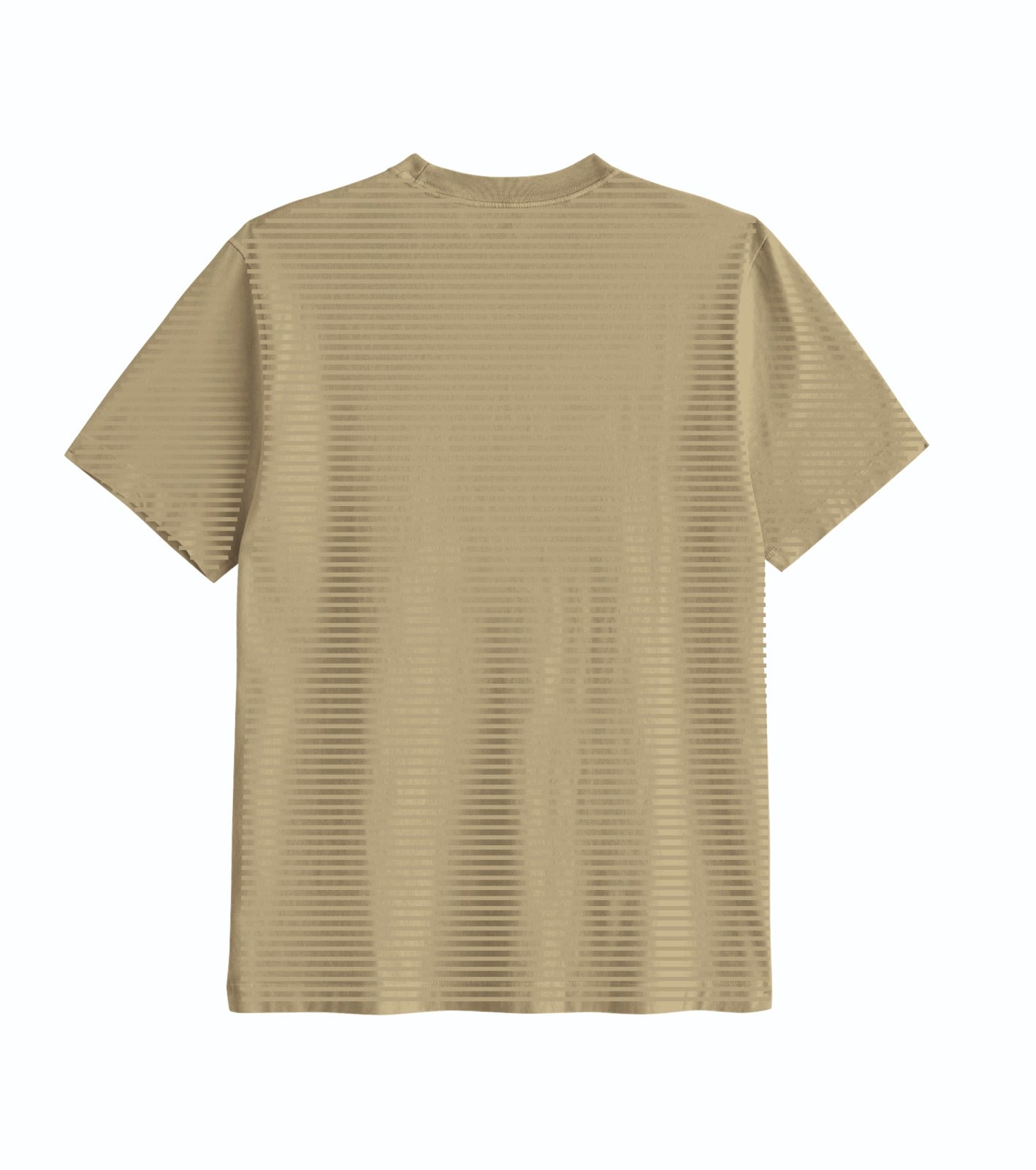 Beige t-shirt on a white background