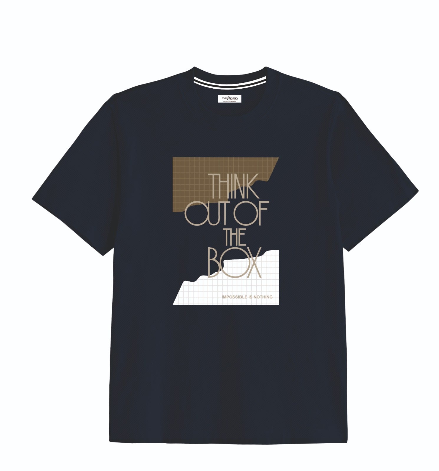 Navy Oversized Graphic Tee - Unisex