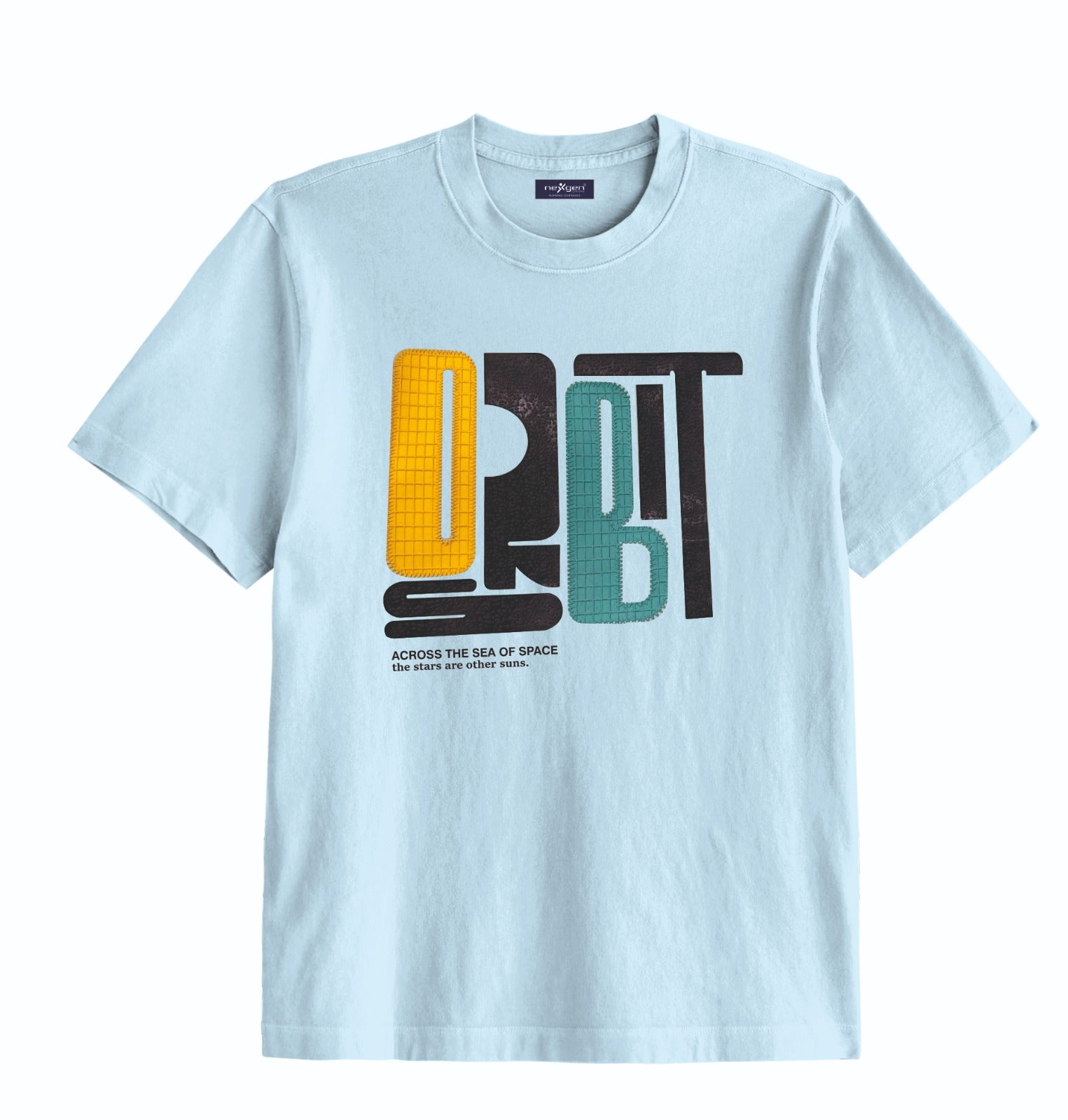 Sky Blue Oversized Graphic Tee - Unisex