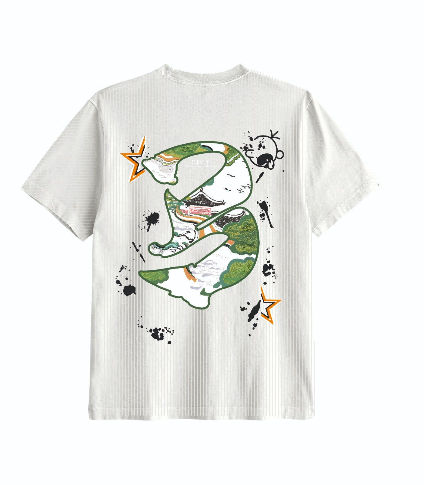 90's Aesthetic White Oversized Graphic Tee - Unisex