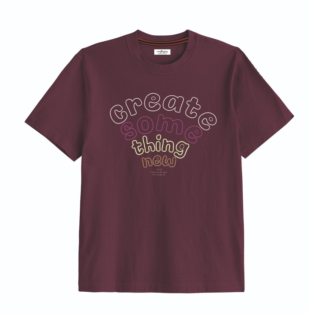 Wine Oversized Graphic Tee - Unisex