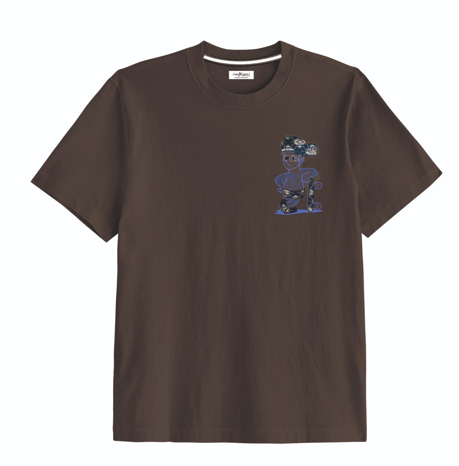 Vintage Brown Oversized Graphic Tee - Unisex