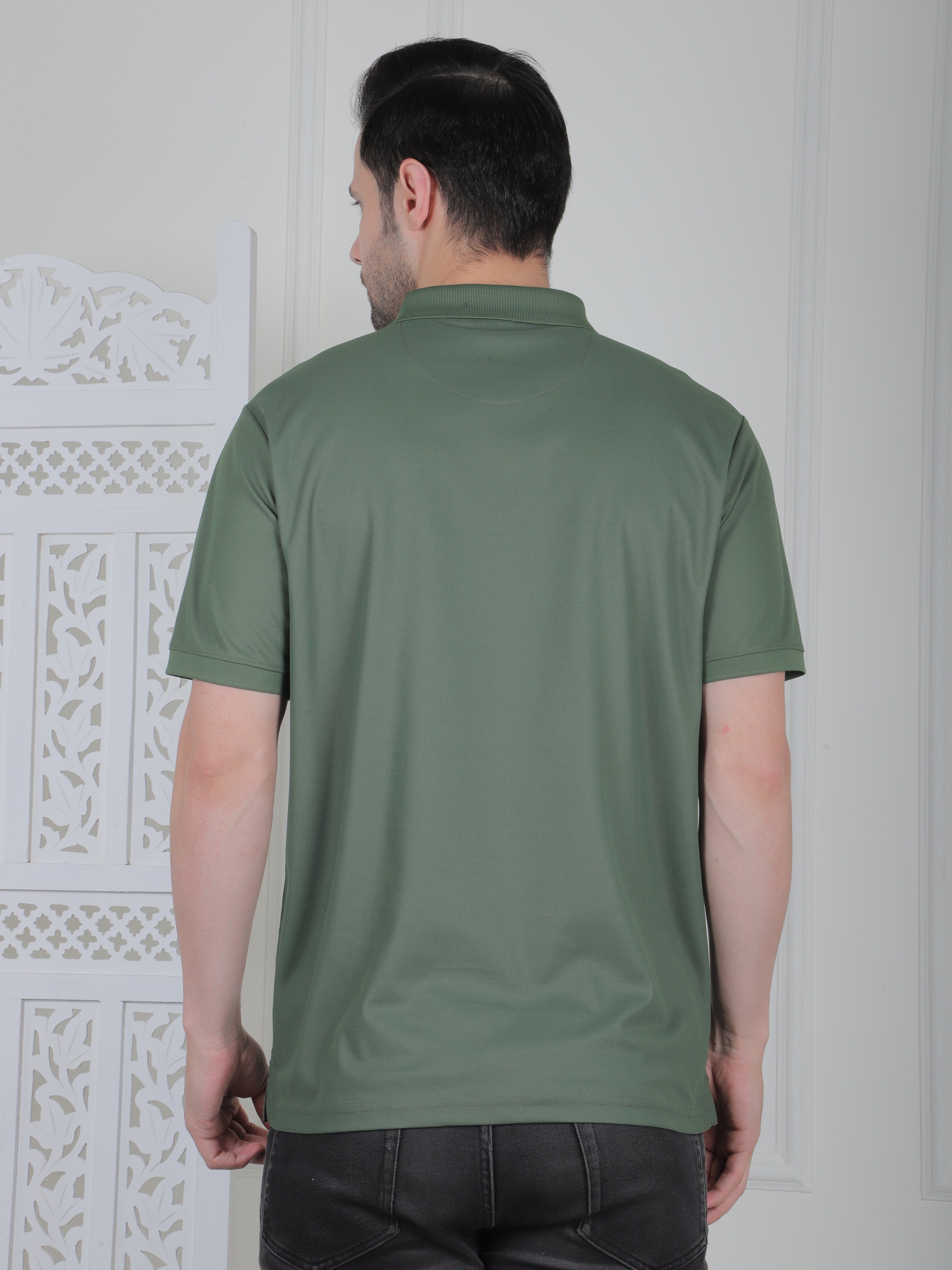 Men's Colour-blocked Polo Shirt