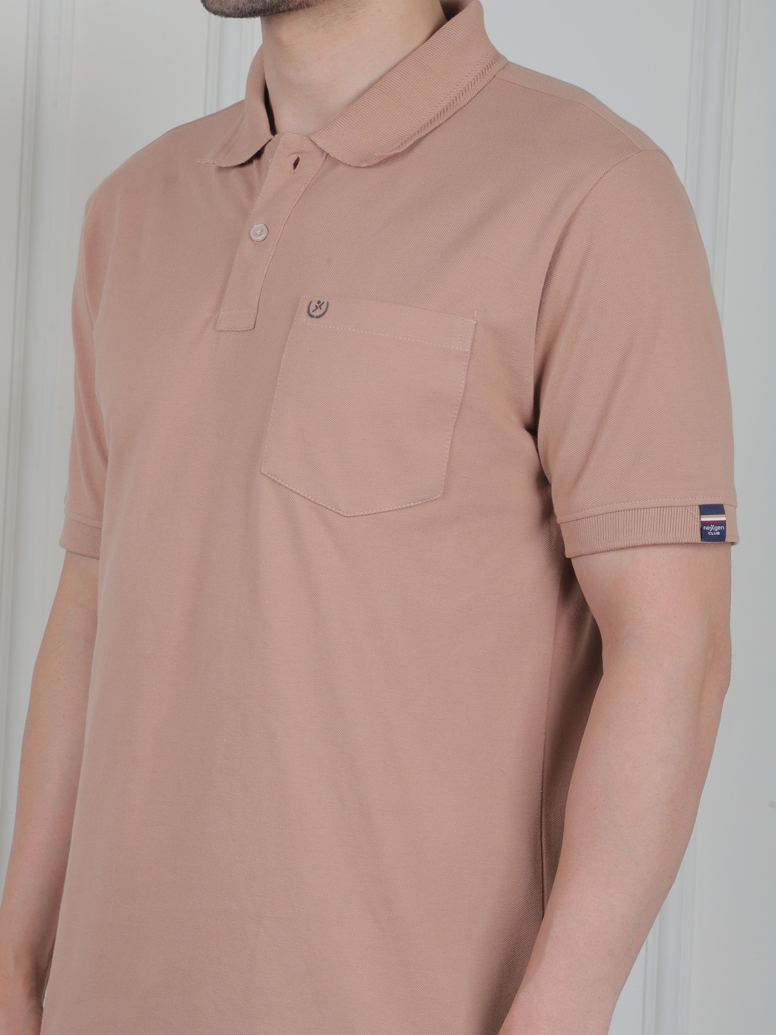 Men's Pique Polo T-Shirt with Pocket – India