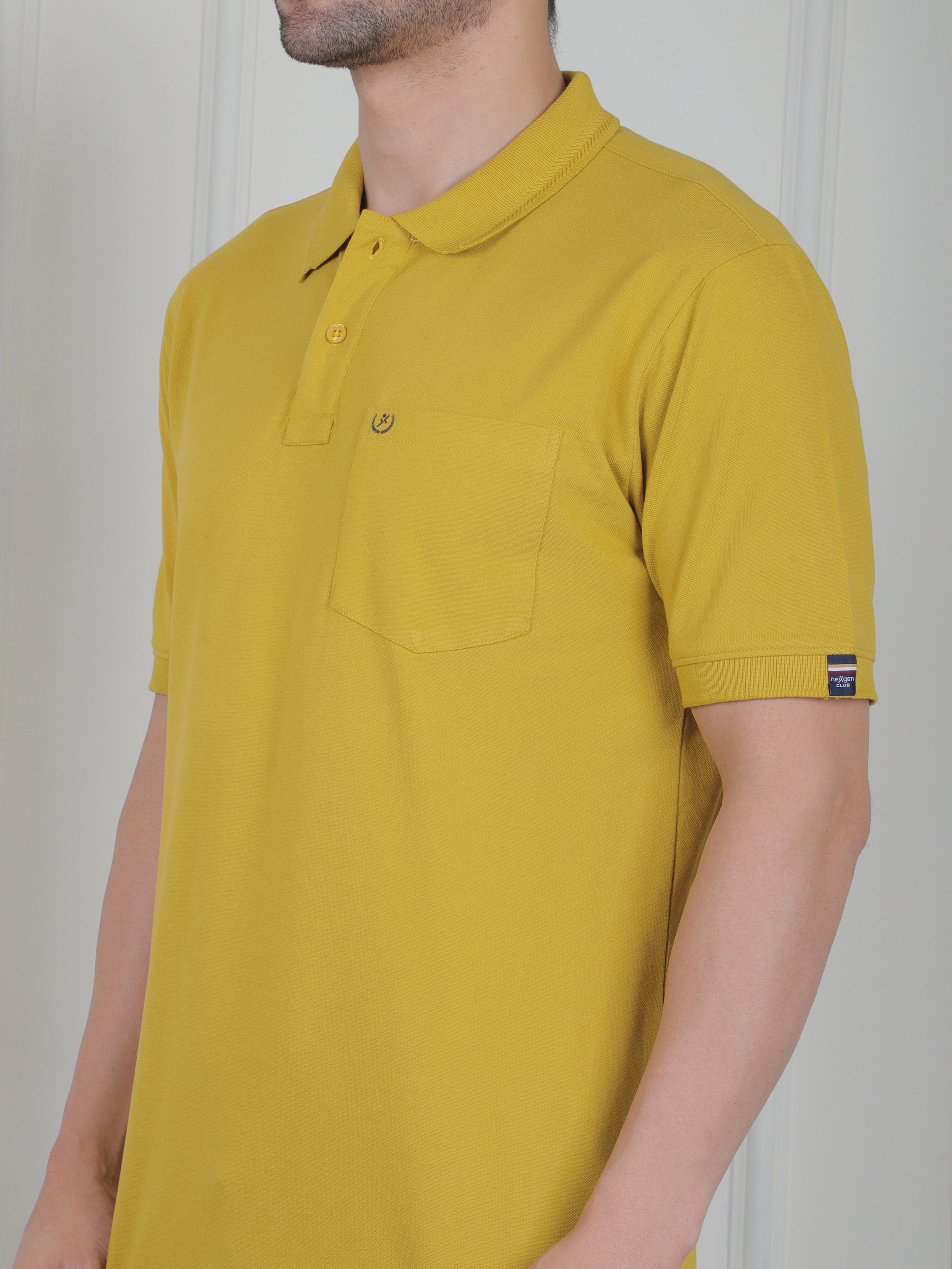 Men's Pique Polo T-Shirt with Pocket – India