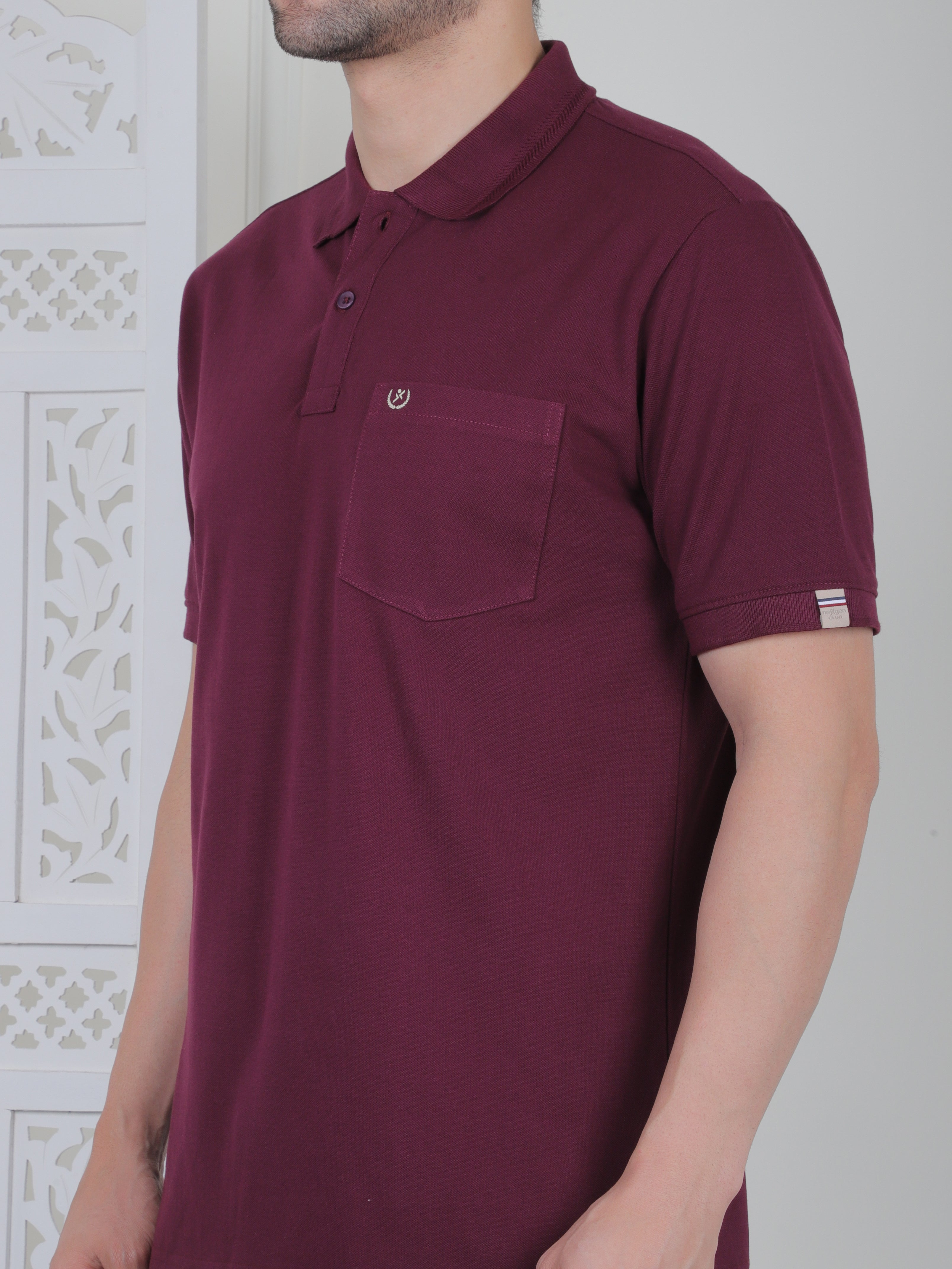 Men's Pique Polo T-Shirt with Pocket – India