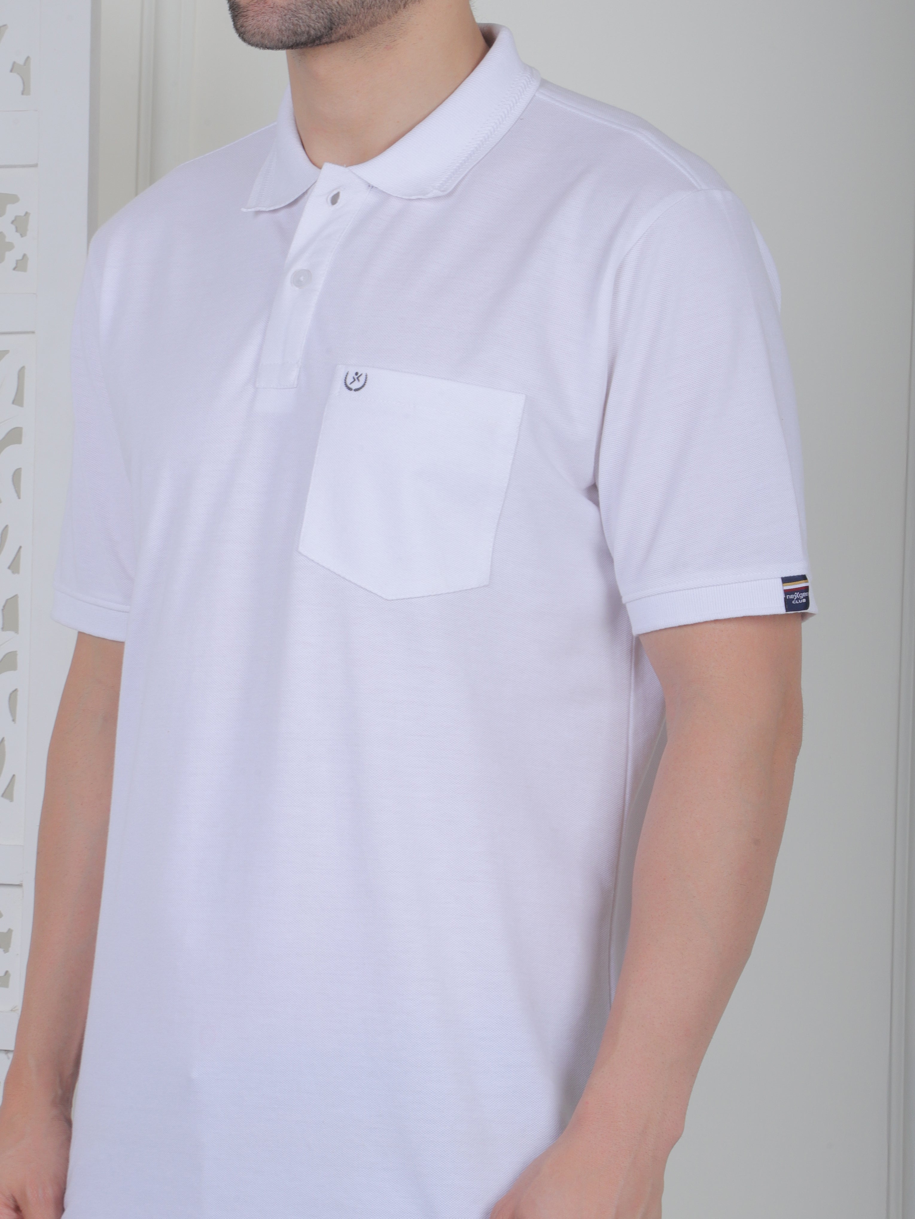 Men's Pique Polo T-Shirt with Pocket – India