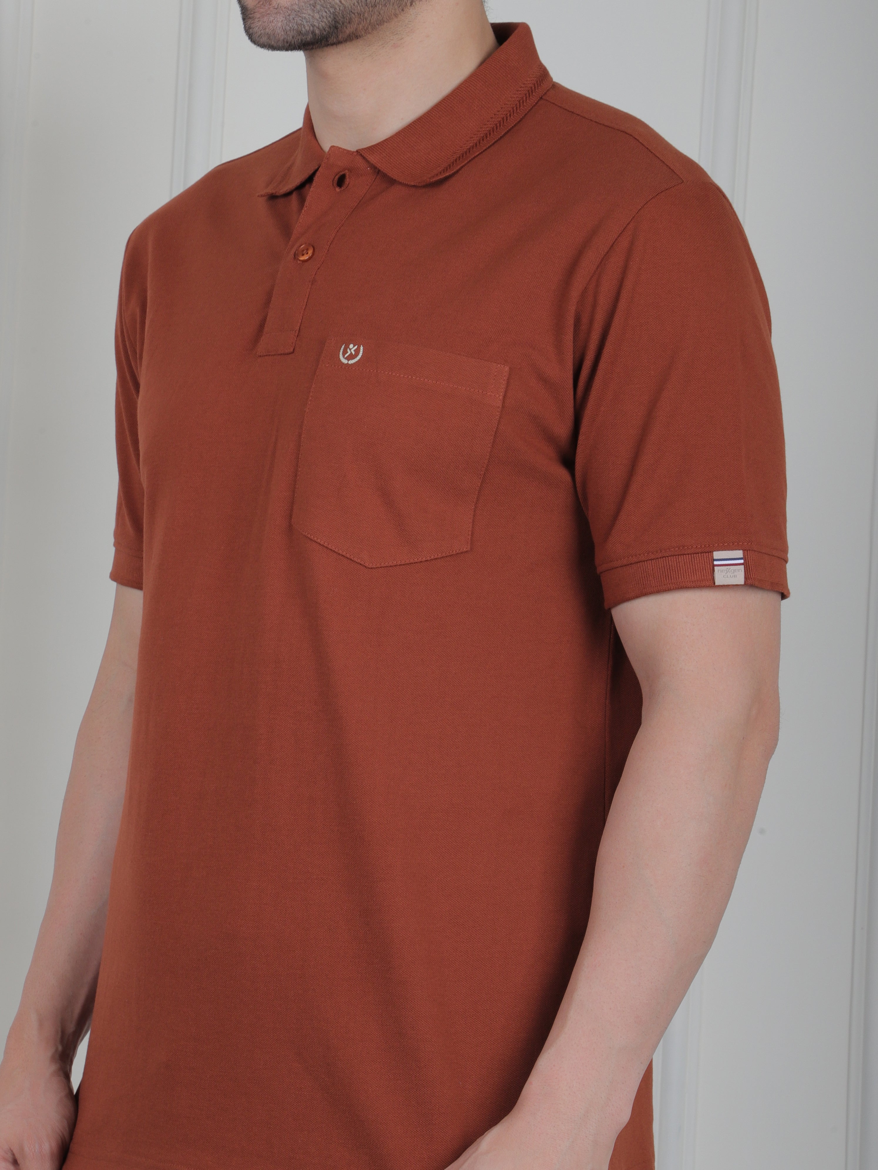Men's Pique Polo T-Shirt with Pocket – India