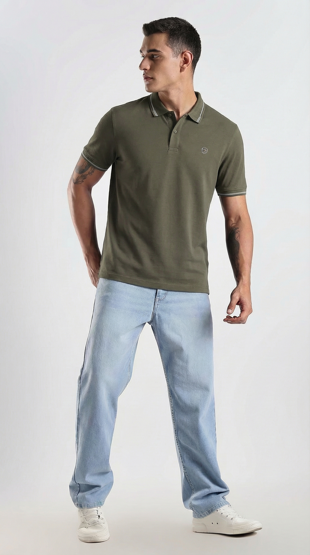 Signature Olive Polo