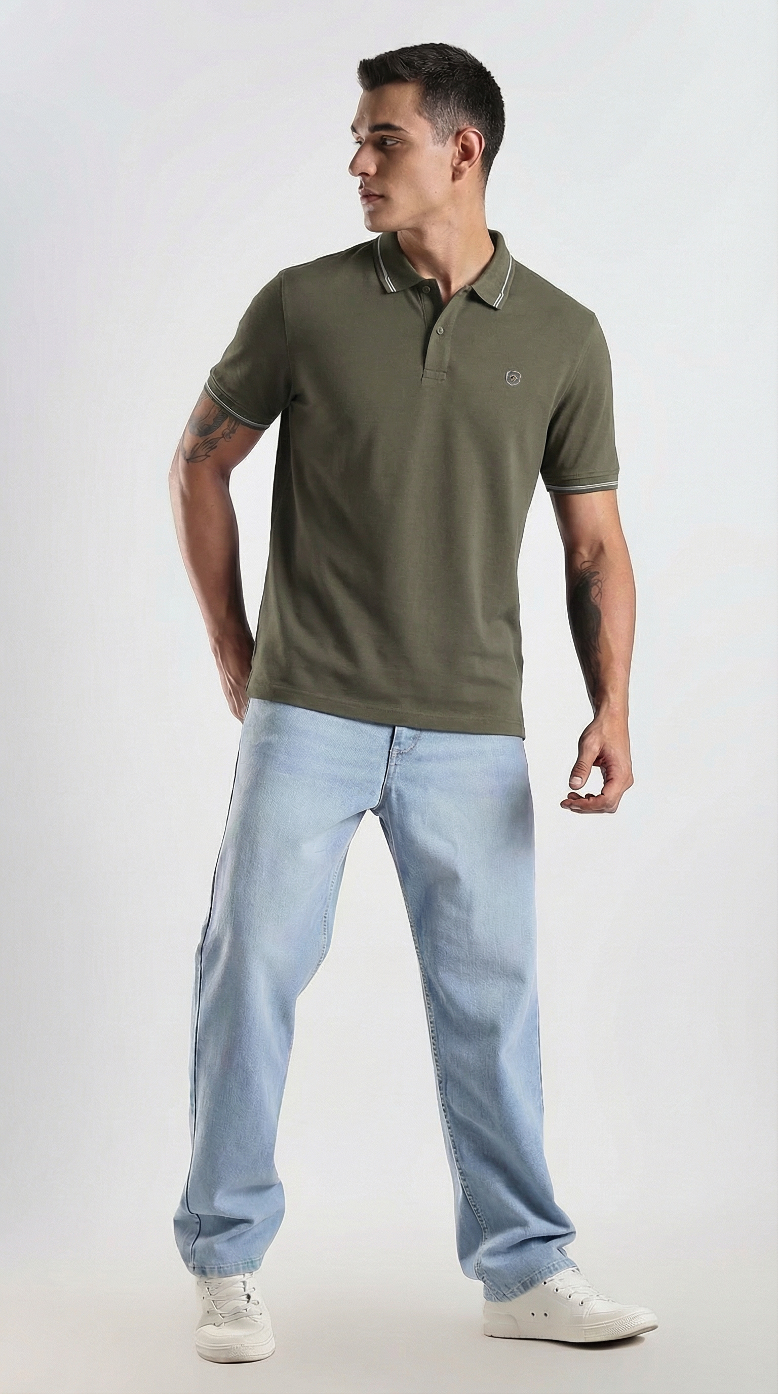 Signature Olive Polo