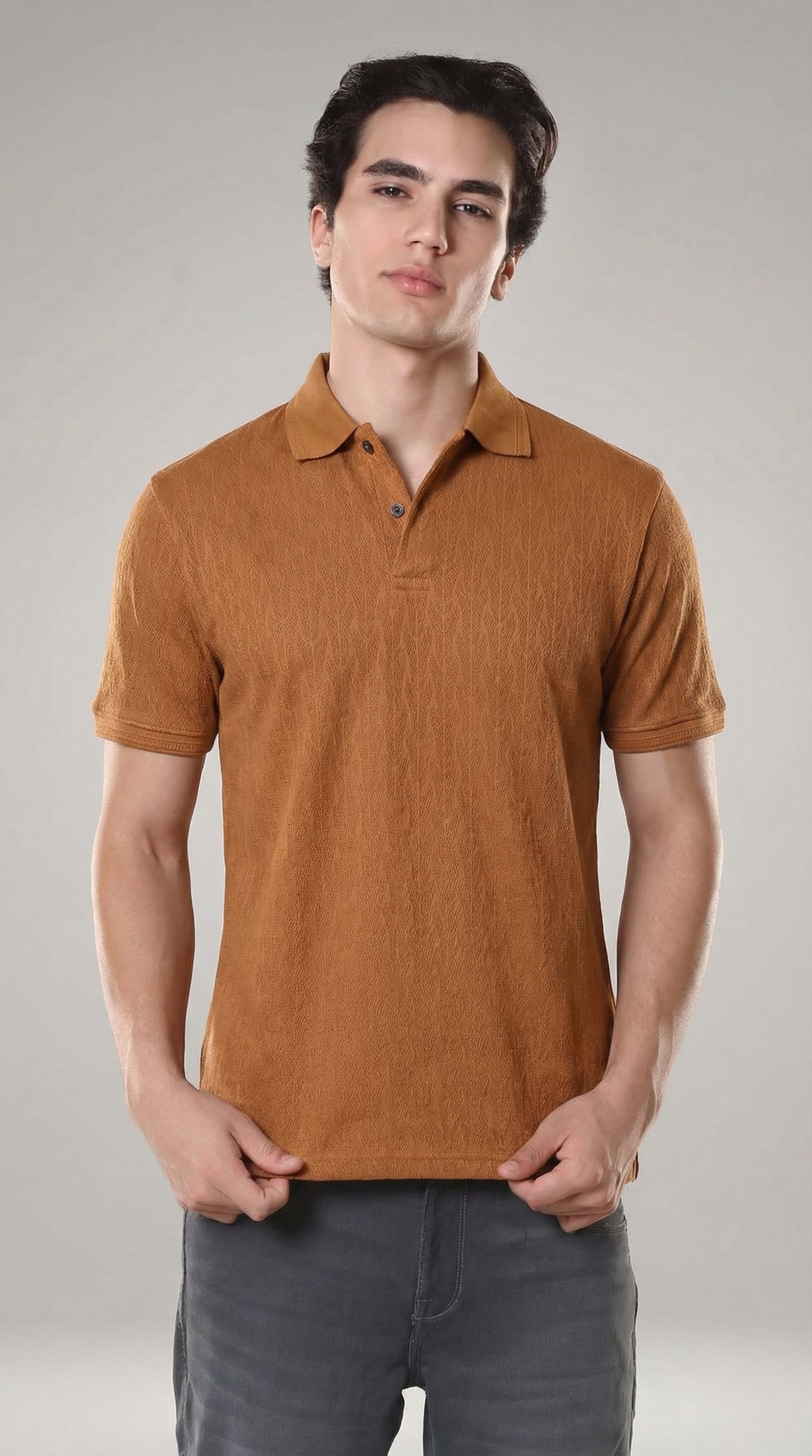 Texture tan polo