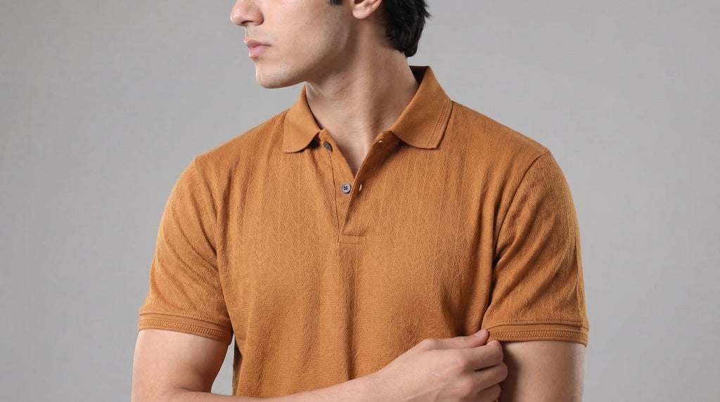 Texture tan polo
