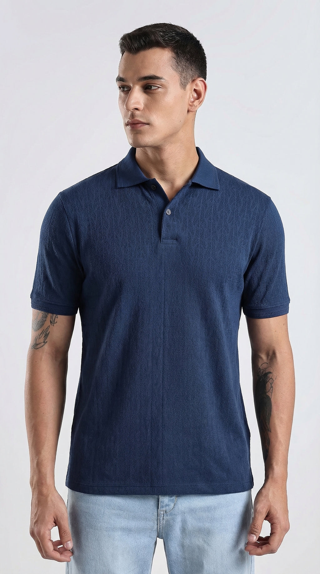 Texture Polo Navy