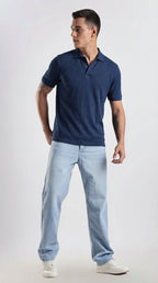 Texture Polo Navy