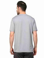 Men's Rapid Dry Athletic T-Shirt with "WORK HARD DREAM BIG" Slogan Print GREY