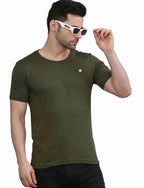 Men's Solid Crew Neck Performance T-Shirt