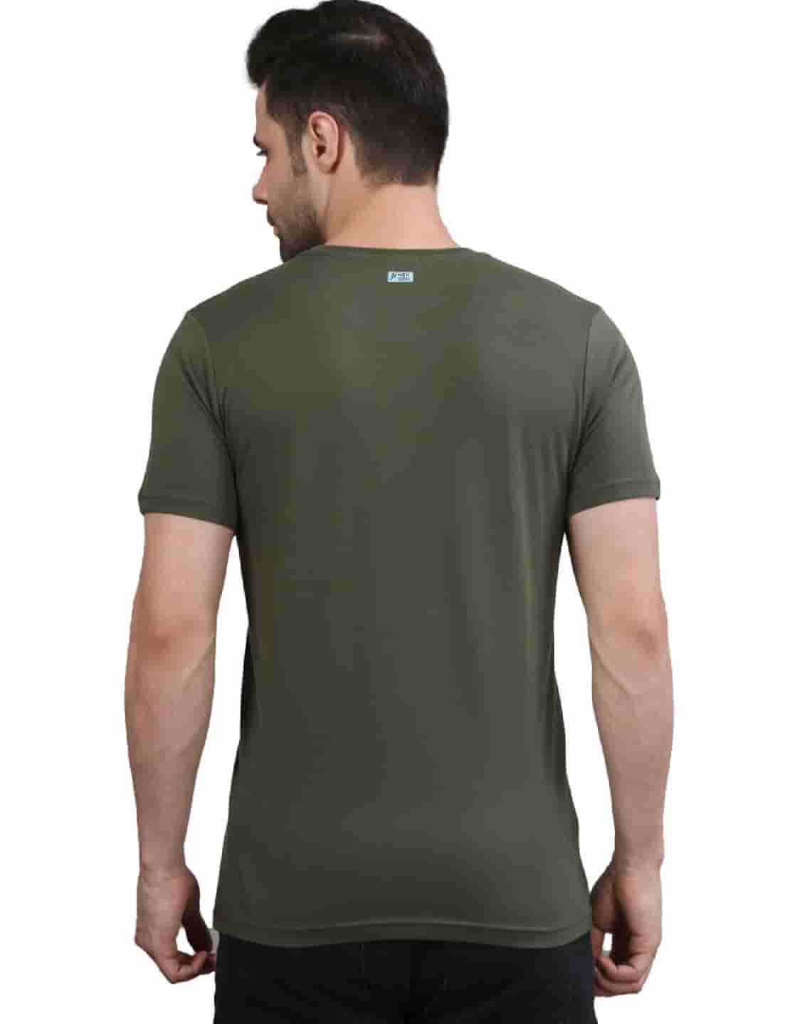 Men's Solid Crew Neck Performance T-Shirt