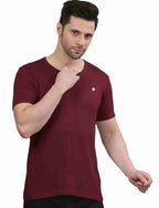Men's Solid Crew Neck Performance T-Shirt