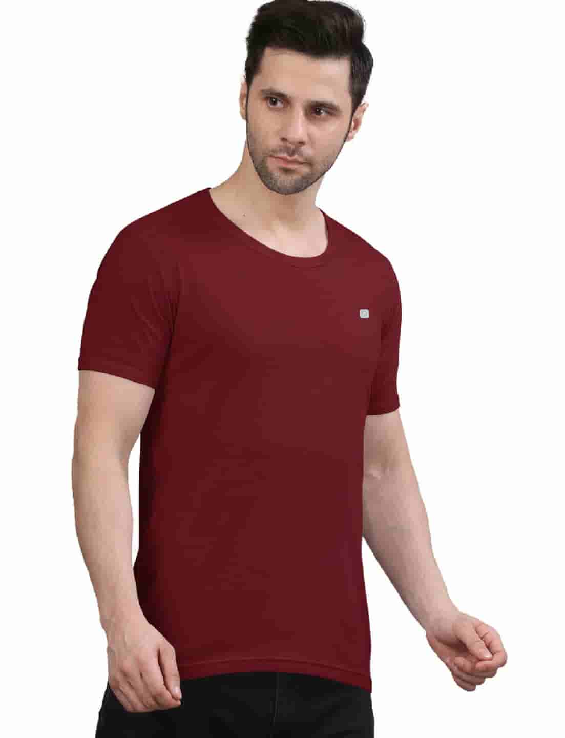 Men's Solid Crew Neck Performance T-Shirt