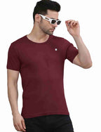 Men's Solid Crew Neck Performance T-Shirt