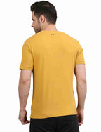 Men's Solid Cotton Regular Fit T-Shirt with Chest Pocket
