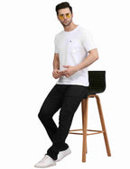 Men's Solid Cotton Regular Fit T-Shirt with Chest Pocket