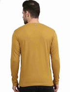 Men's Solid Long Sleeve Cotton T-Shirt with Chest Pocket
