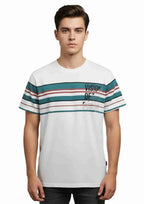 Men's Striped Athletic T-Shirt