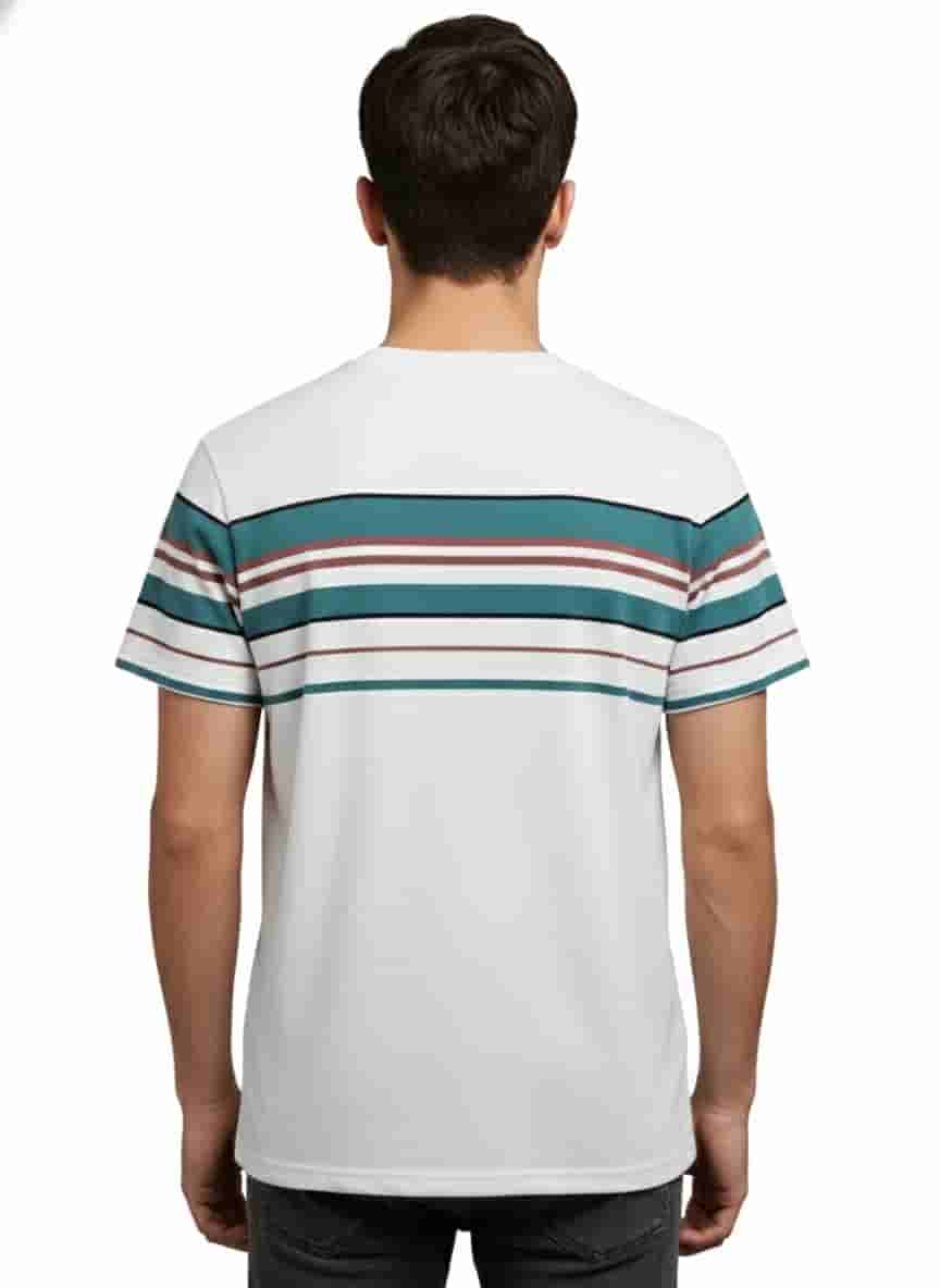 Men's Striped Athletic T-Shirt