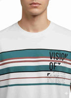 Men's Striped Athletic T-Shirt