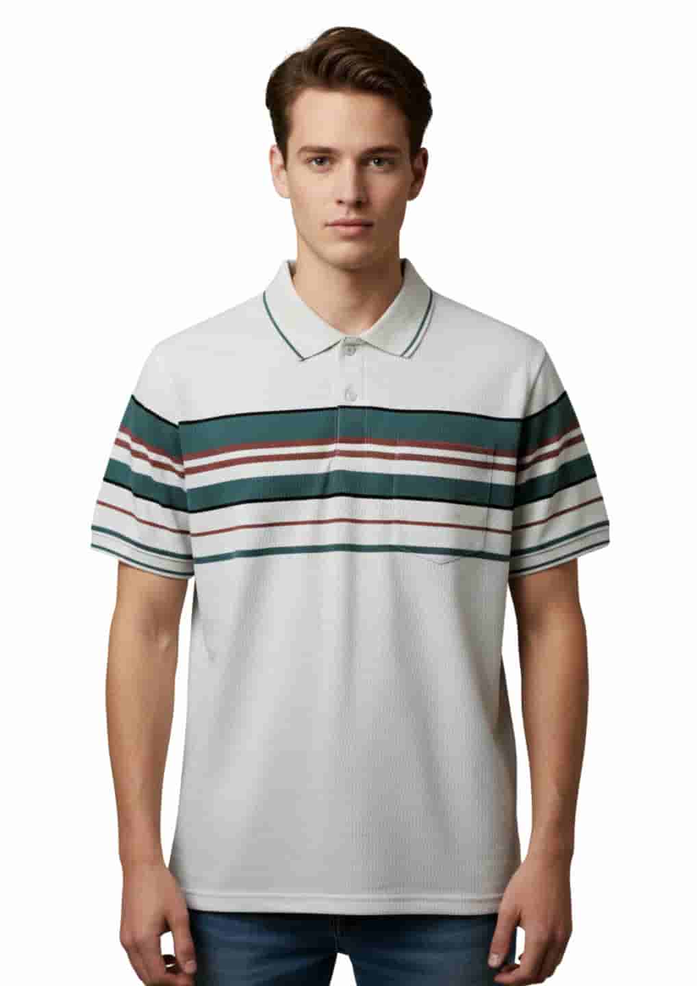 Men's Striped Athletic T-Shirt