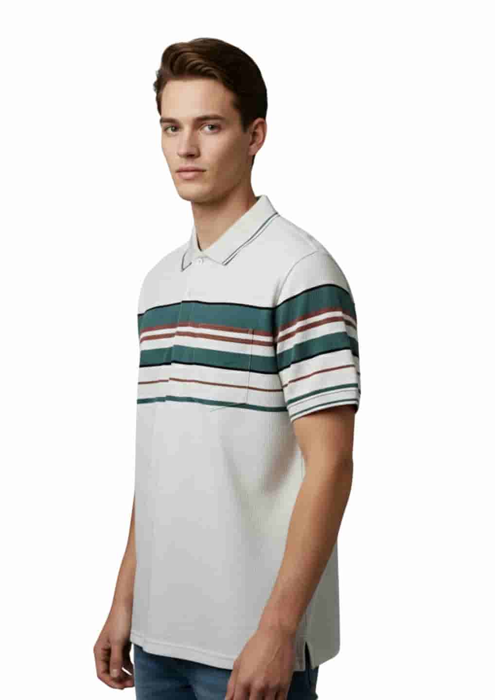 Men's Striped Athletic T-Shirt