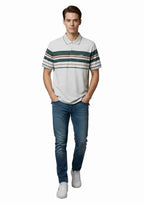 Men's Striped Athletic T-Shirt