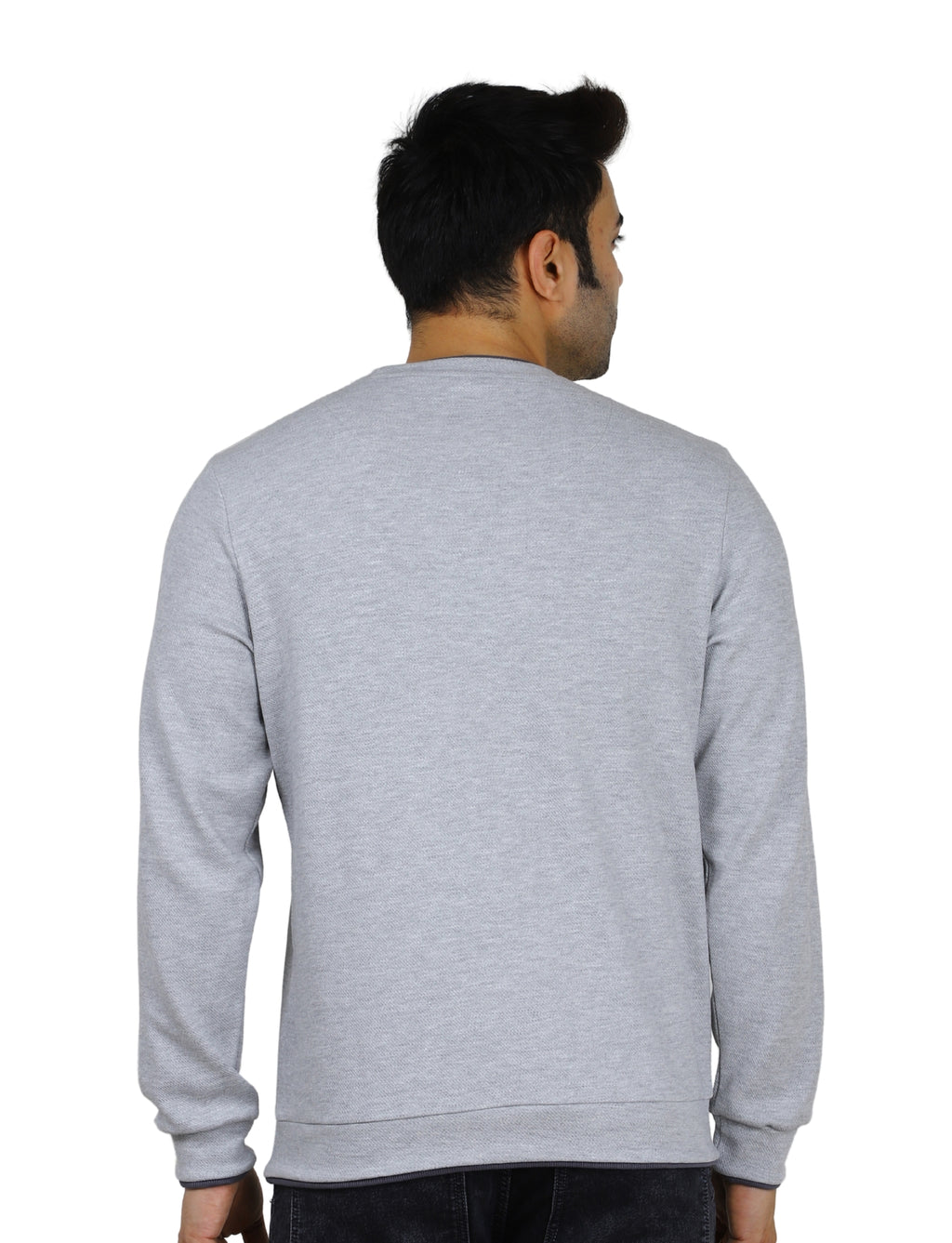 Men's Evolution Crew Creative Courage Sweatshirt Full Sleeve Pullover Grey