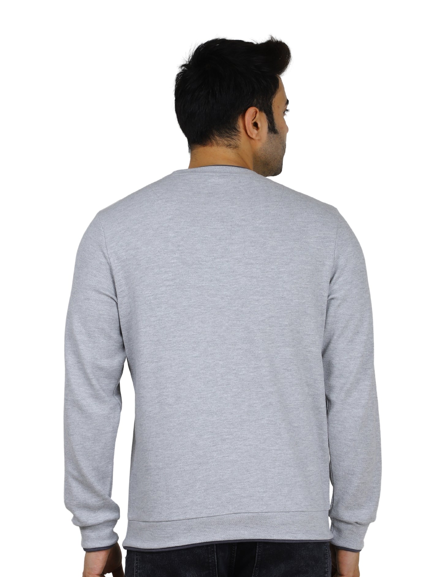 Men's Evolution Crew Creative Courage Sweatshirt Full Sleeve Pullover Grey