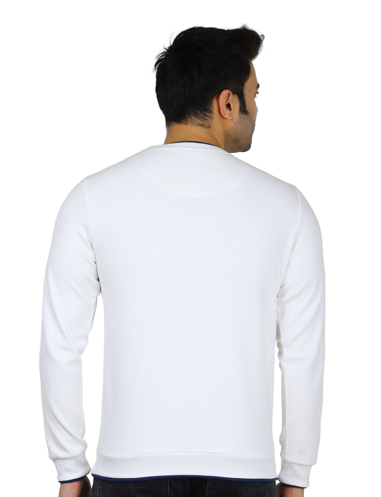 Men's Evolution Crew Creative Courage Sweatshirt Full Sleeve Pullover White