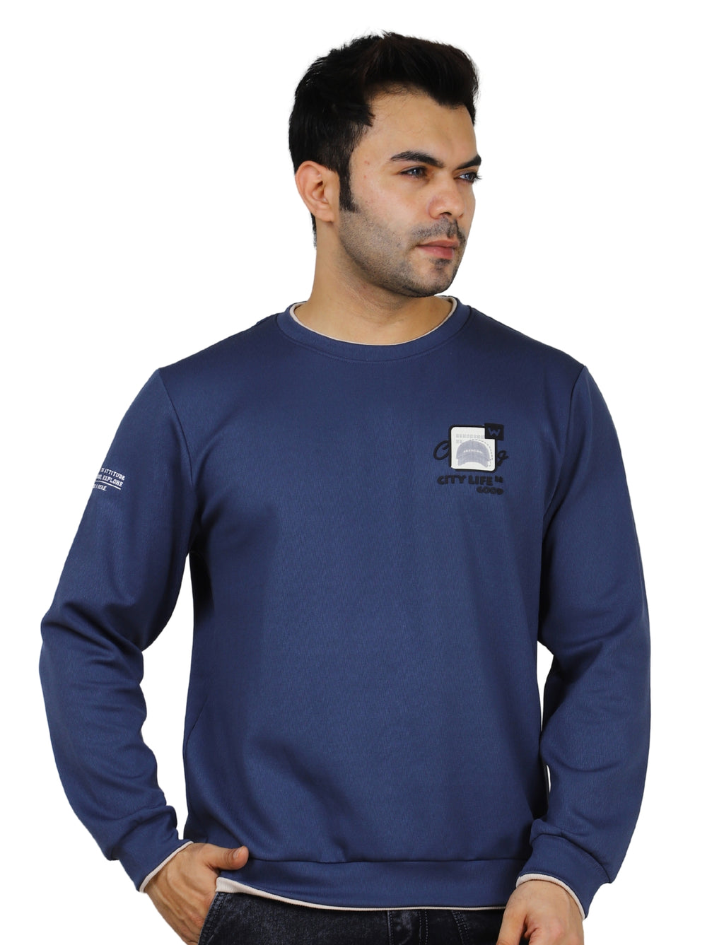 Men's Sweatshirts Urban Pulse Pullover Crew Neck Full Sleeve Winter wear Pacific