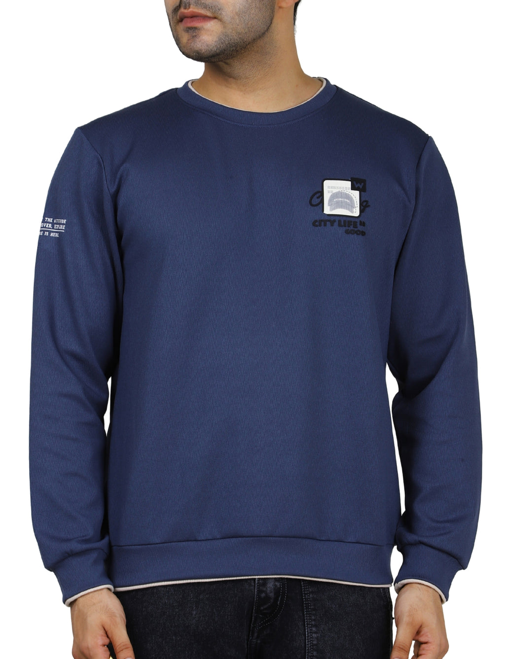 Men's Sweatshirts Urban Pulse Pullover Crew Neck Full Sleeve Winter wear Pacific