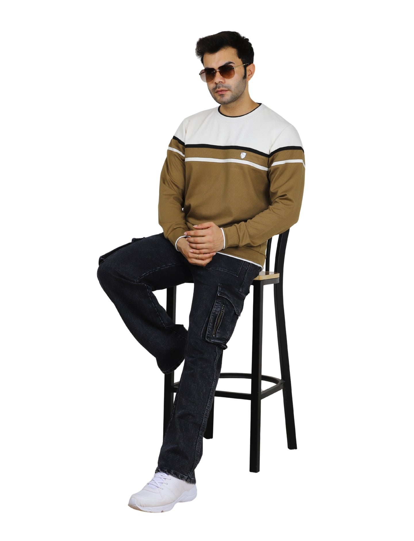 Men's Sand Edge Urban Sage Pullover Sweatshirt Beige