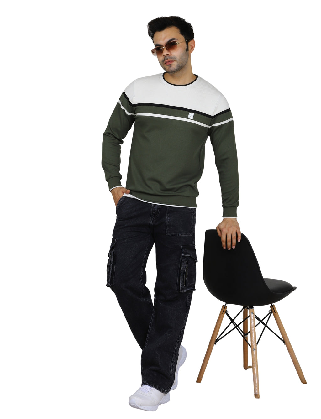 Men's Forest Edge Urban Sage Pullover Sweatshirt Green