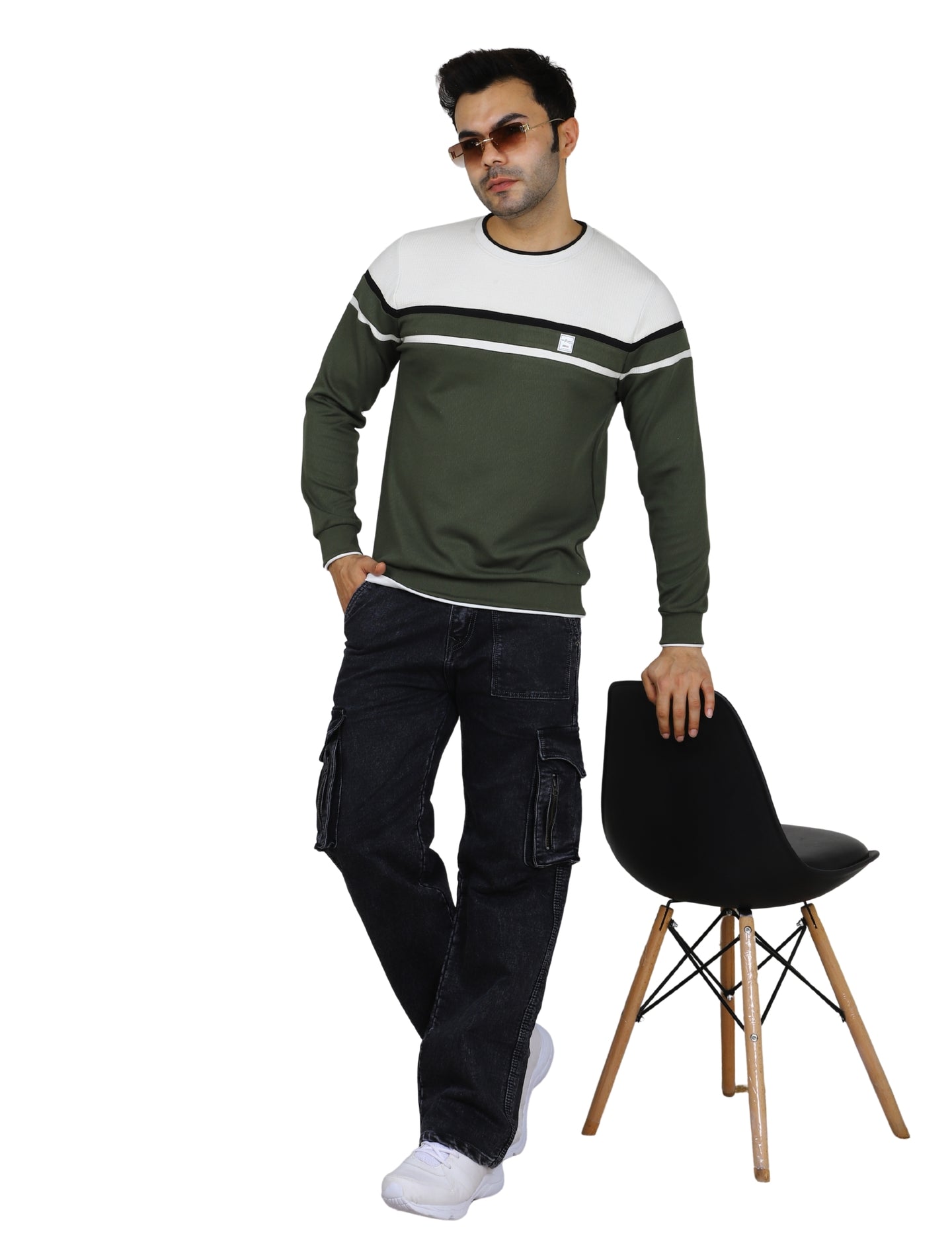 Men's Forest Edge Urban Sage Pullover Sweatshirt Green