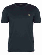 Men's Organic Cotton Crew Neck T-Shirt with Compass Logo Patch