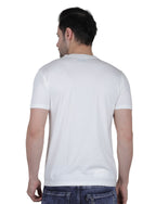 Men's Organic Cotton Crew Neck T-Shirt with Compass Logo Patch