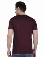 Men's Organic Cotton Crew Neck T-Shirt with Compass Logo Patch