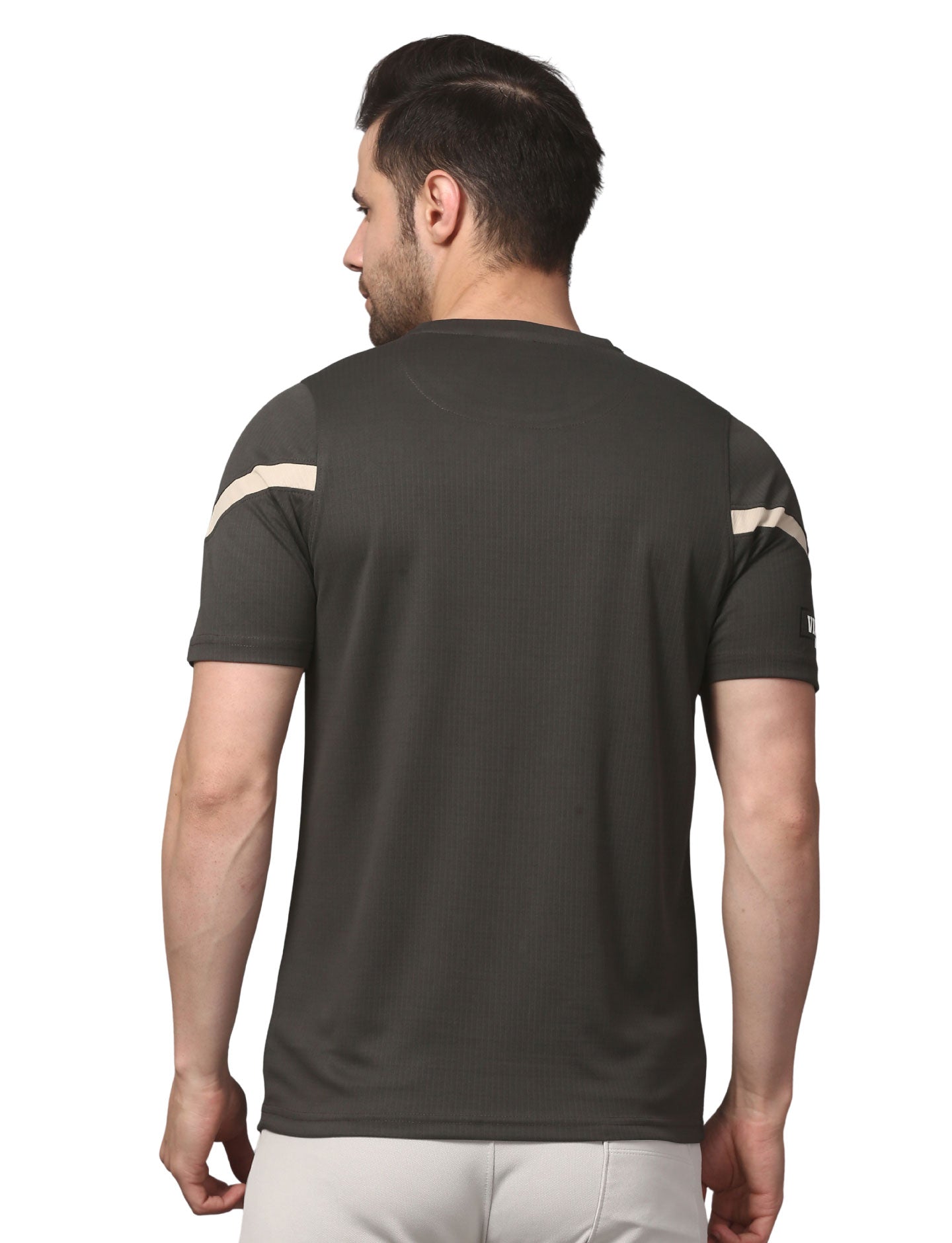 Rapid-Dry T-Shirt with Chest Print & Raglan Sleeves