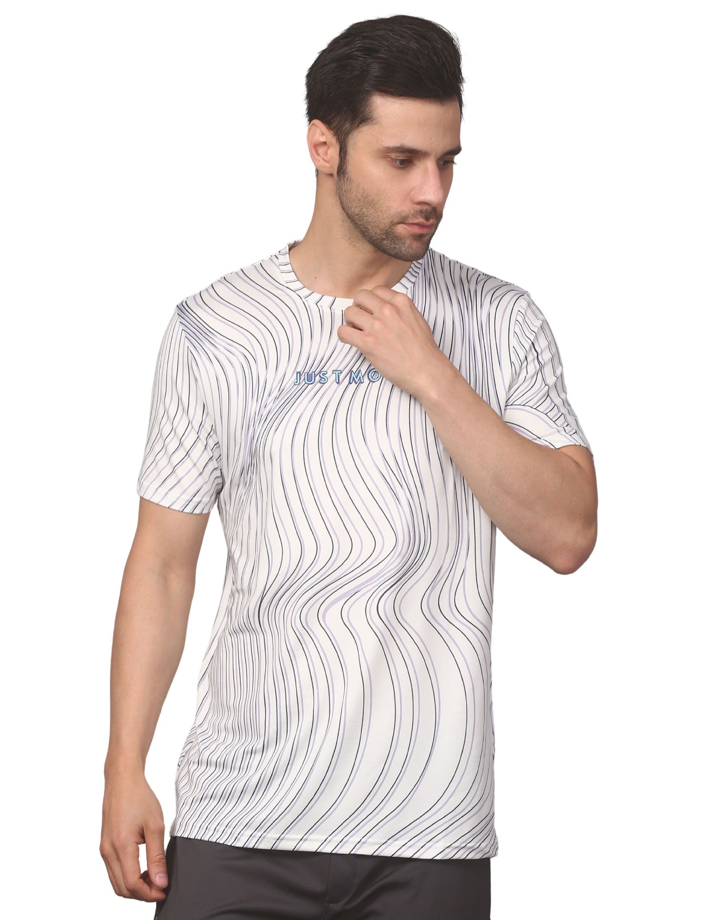 Men's Wave Print Training T-Shirt