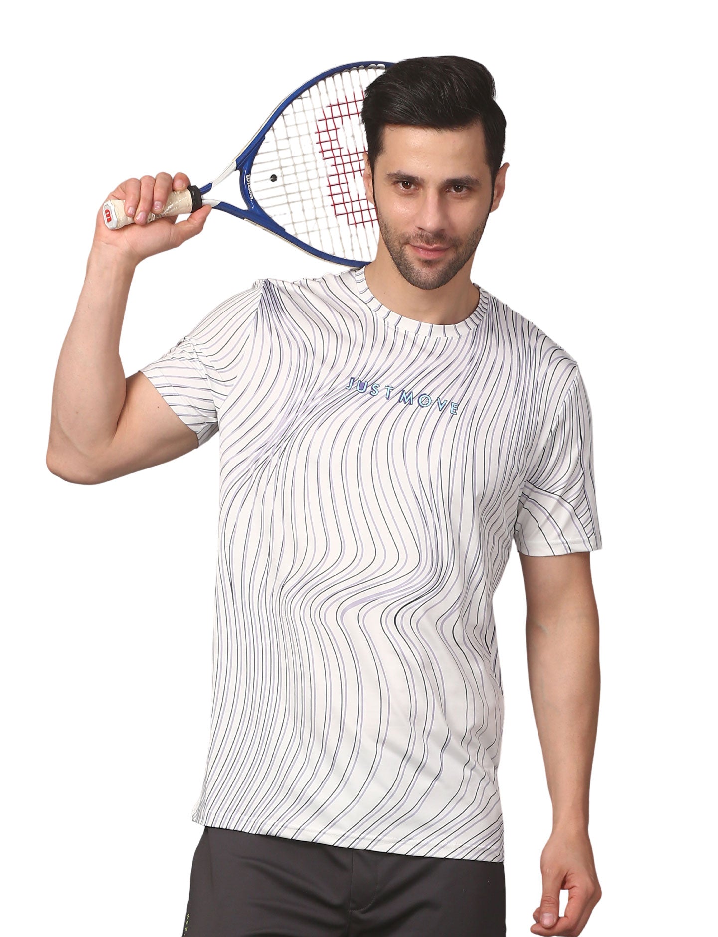 Men's Wave Print Training T-Shirt