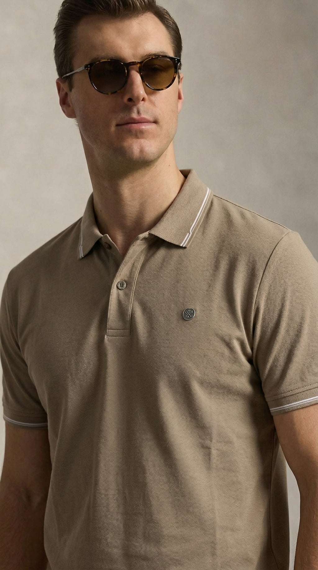 Signature beige polo