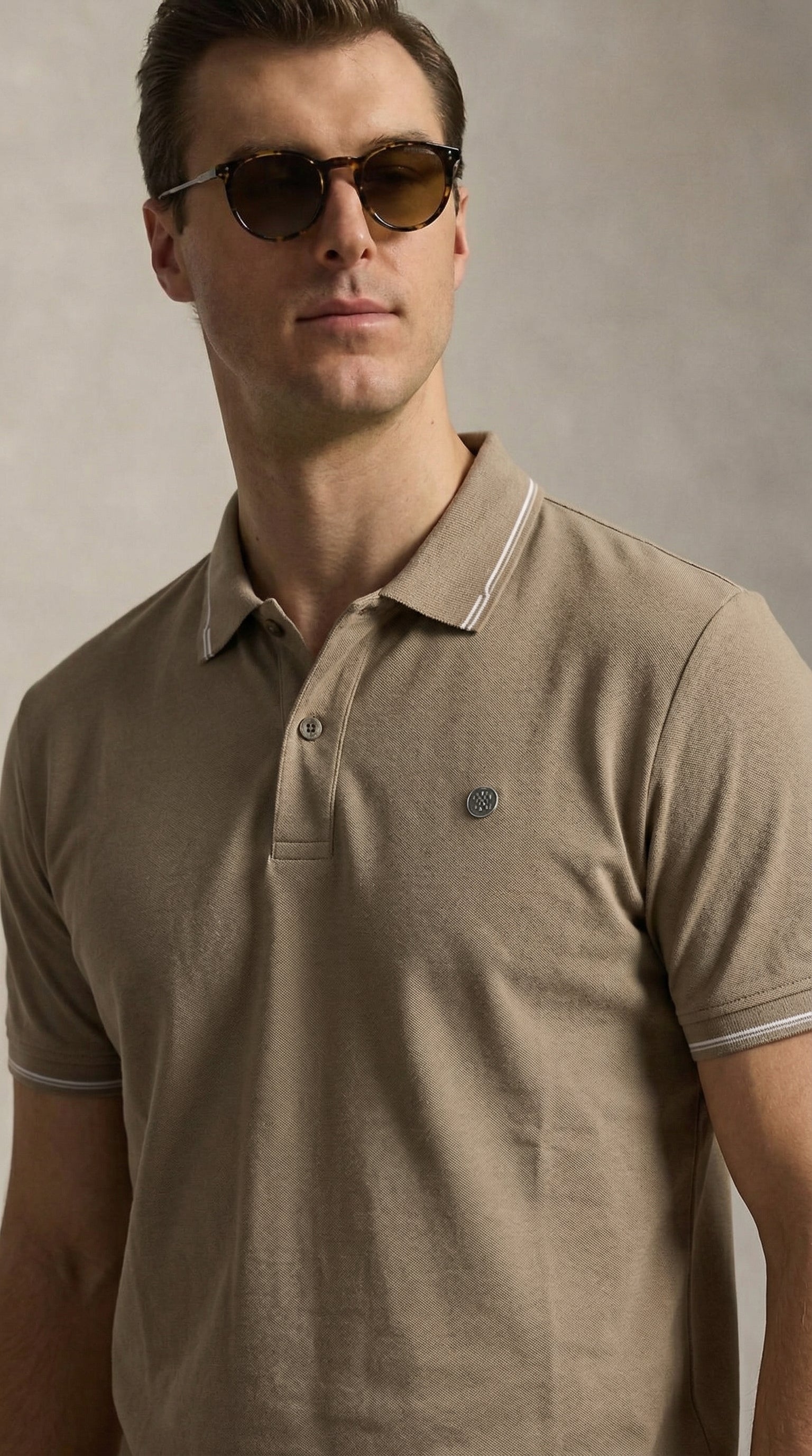Signature beige polo
